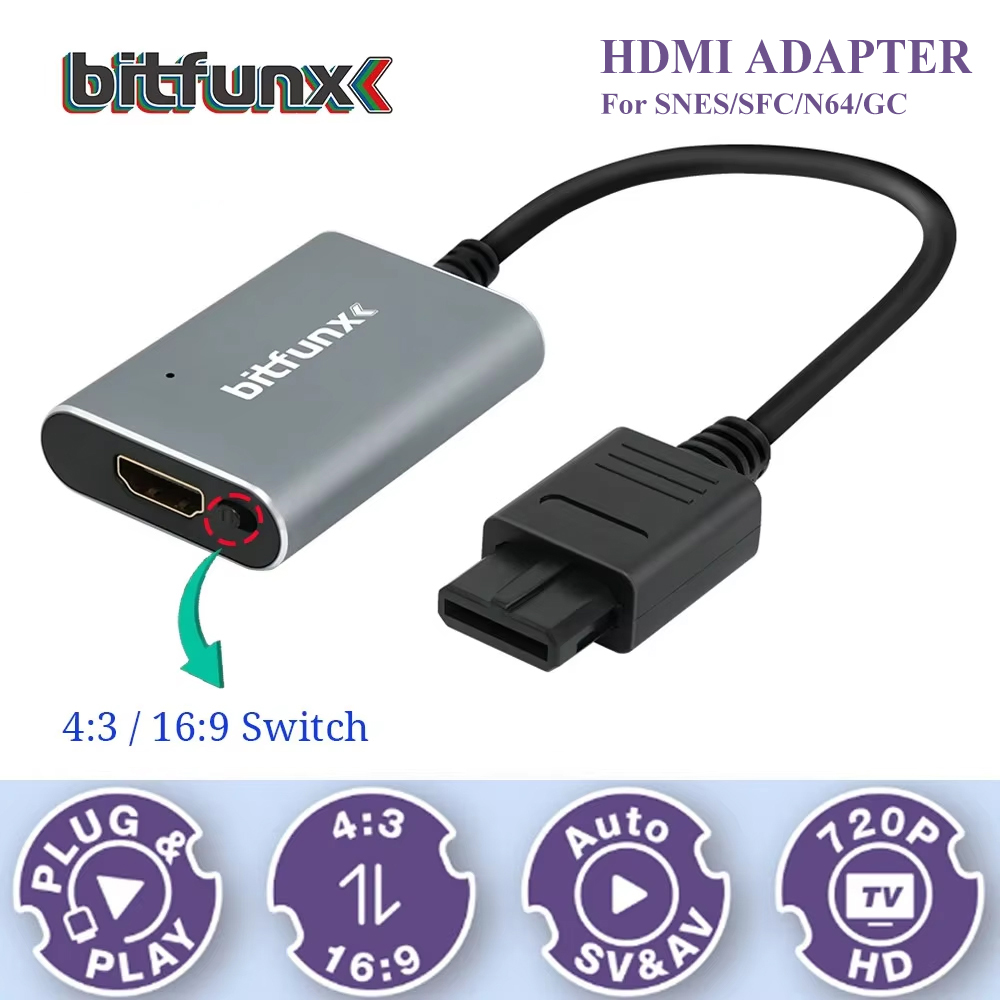 Retro Gaming On - Bitfunx 720P Svideo / AV zu