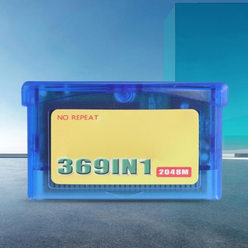Retro Gaming Best Console - 369-in-1-Spielkarte der englischen Ausgabe, Videospiel-Cartridge-Karte für