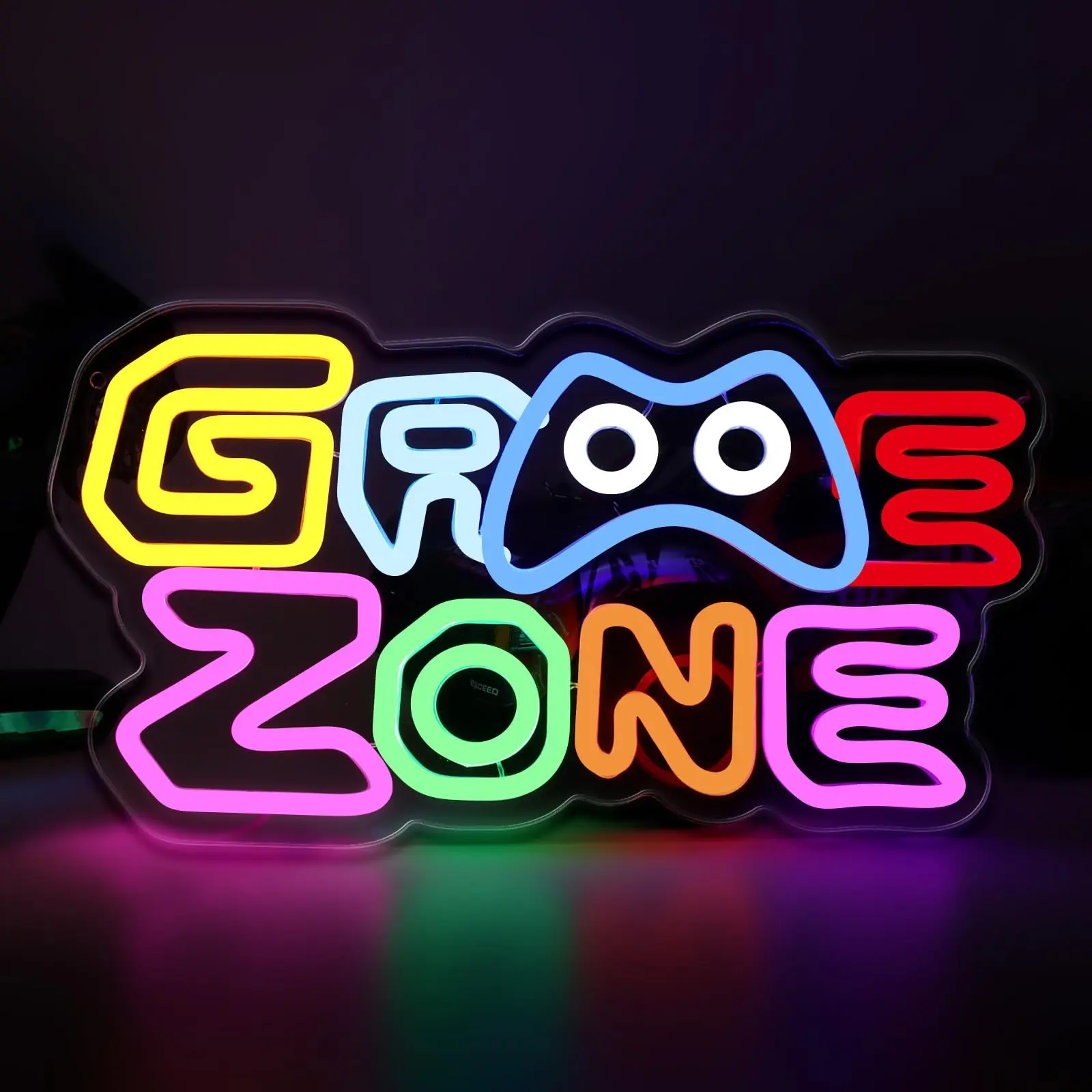 Retro Gaming Projector - Game Zone Neon-LED-Schild für Wanddekoration, Spiel-Neonlichter,