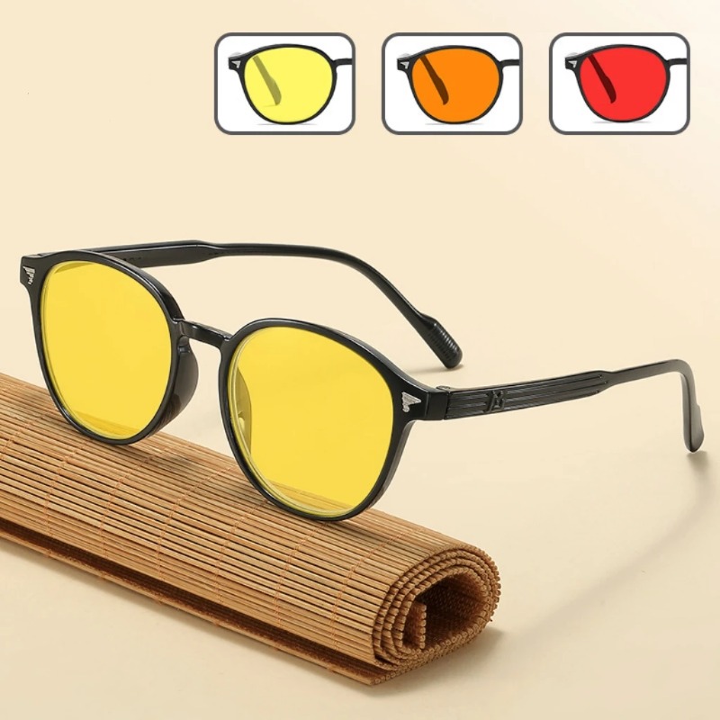 Retro Gaming Projector - Retro Quadratische Blaulicht-Sonnenbrille für Männer und