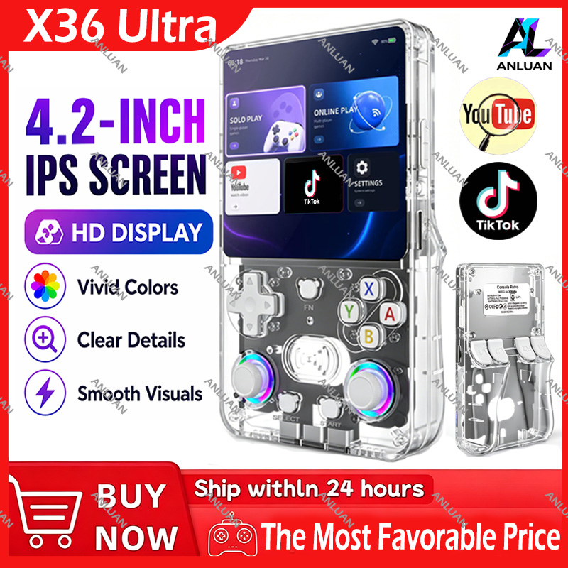 Retro Gaming Emulator - X36 Ultra All-In-One Retro Handheld-Spielkonsole 4,2