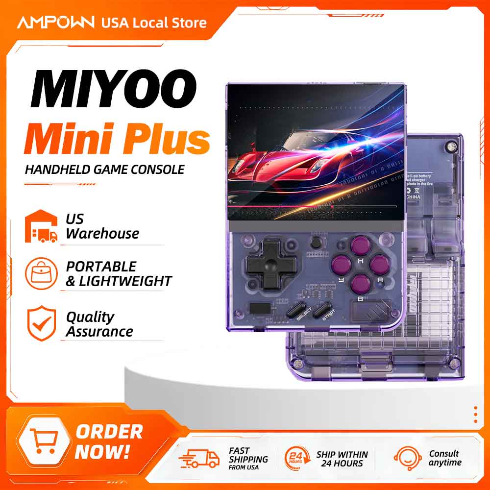 Retro Gaming Emulator - Miyoo Mini+ Retro Handheld-Spielkonsole 3,5 Zoll