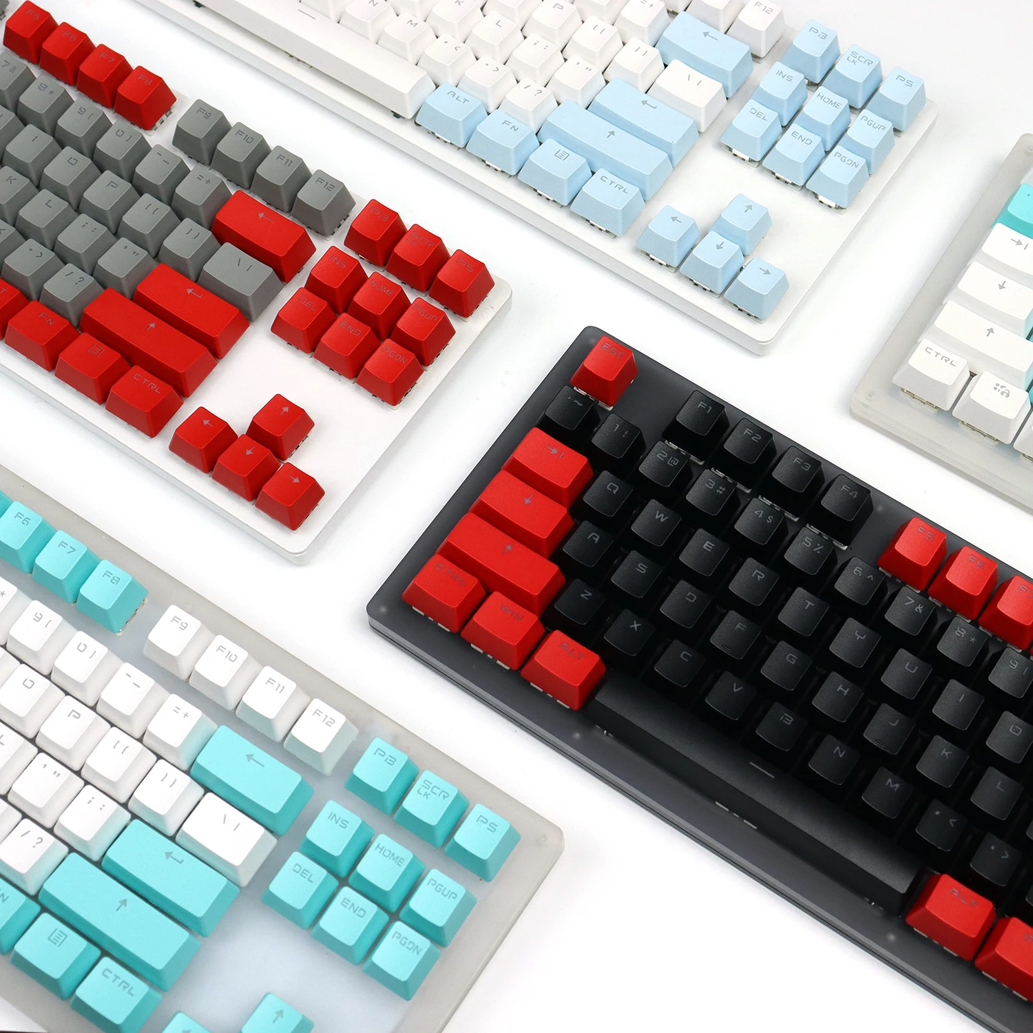 Retro Gaming Keycaps - 104-Tasten-OEM-Tastenkappen-Set mit Hintergrundbeleuchtung, PBT-Tastenkappen, Double Shot