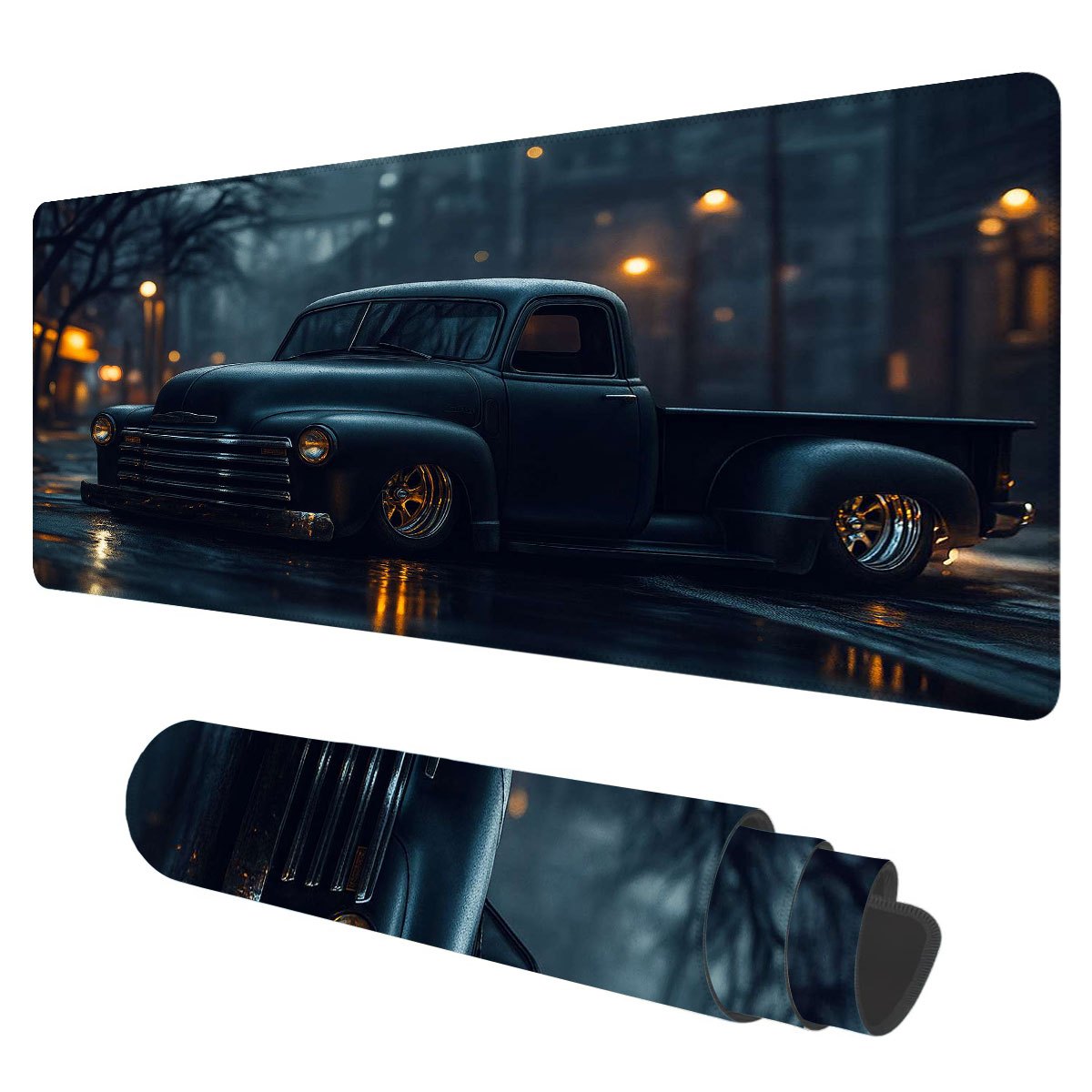 Retro Gaming Xl - Retro Lowrider Truck XL Schreibtischunterlage Rutschfeste