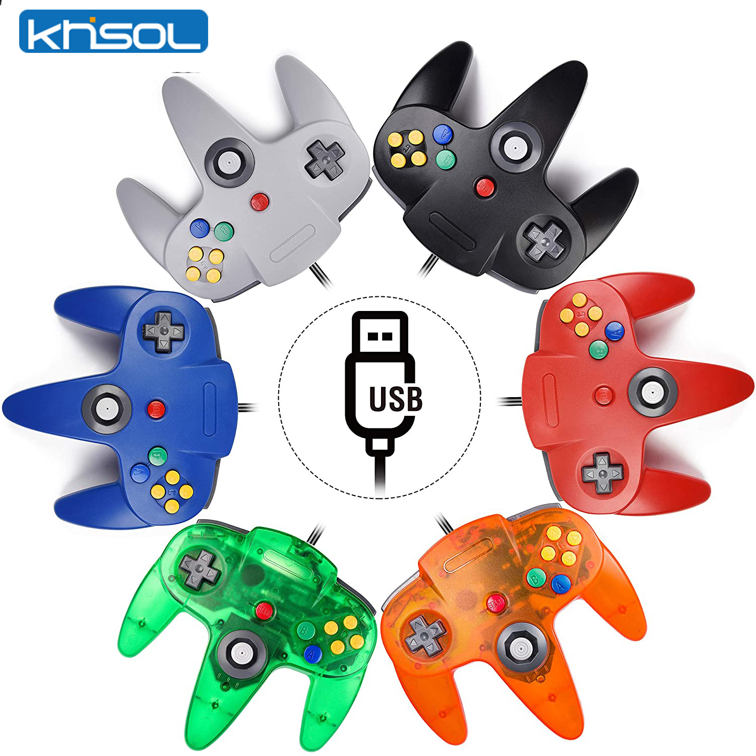 Retro Gaming On - N64 Controller Klassische USB Wired Remote