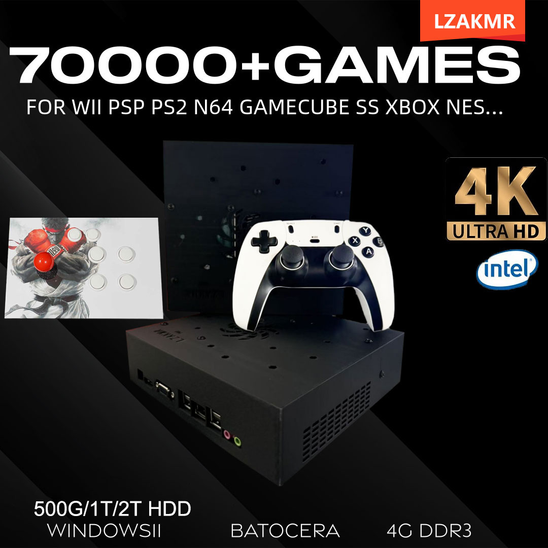 Retro Gaming On - Retro-Gaming-Konsole 70000+ Spiele 2 TB T8